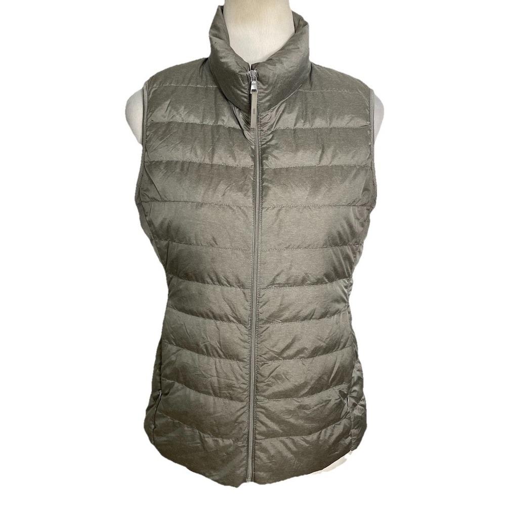 Uniqlo Gray Puffer Vest‎ Duck Down Lightweight Durable Small Gorpcore Hiking